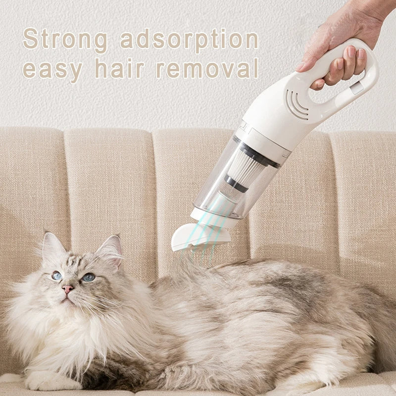 Portable Pet Hair Vacuum Cleaner - Cordless and Powerful Suction